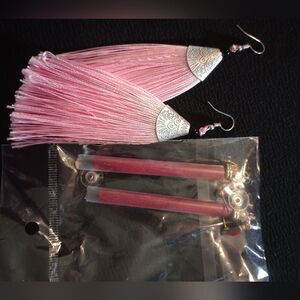 NWT in package maroon colored fashion earrings